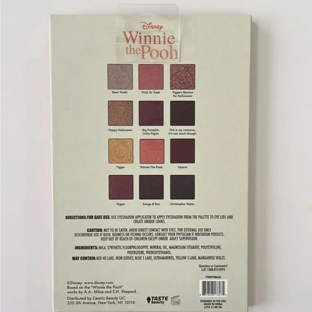 Taste Beauty Winnie The Pooh Happy Halloween Eyeshadow Palette